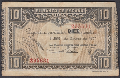 Foto de 1937/01/01 10 PTAS BCO BILBAO. Ord.Cat.27