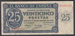 Foto de 1936/11/21 EE 25 PTAS CON SERIE BURGOS. Ord.Cat.37