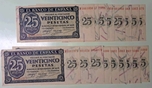 Foto de 1936/11/21 EE 25 PTAS BURGOS Lote 7 billetes. Ord.Cat.41