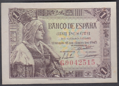 Foto de 1945/06/15 EE 1 PTA ISABEL CON SERIE. Ord.Cat.51