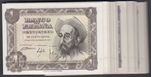 Foto de 1951/11/19 EE 1 PTA DON QUIJOTE Lote 53 billetes. Ord.Cat.62