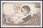 Foto de 1965/11/19 100 PTAS S/S BECQUER. Ord.Cat.75