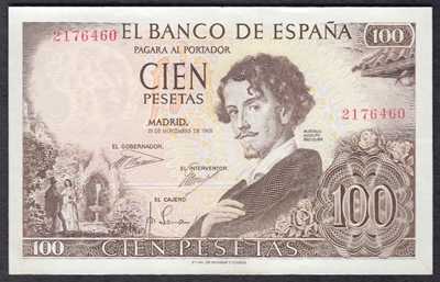 Foto de 1965/11/19 100 PTAS S/S BECQUER. Ord.Cat.75
