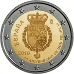 Foto de 2018 ESPAÑA 2 EUROS 50 ANIV. FELIPE VI