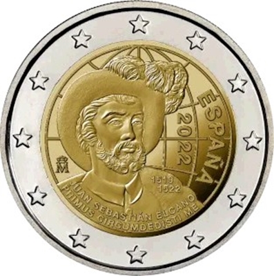 Foto de 2022 ESPAÑA 2 EUROS J.SEBASTIAN ELCANO