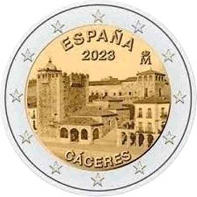 Foto de 2023 ESPAÑA 2 EUROS CIUDAD VIEJA de CACERES