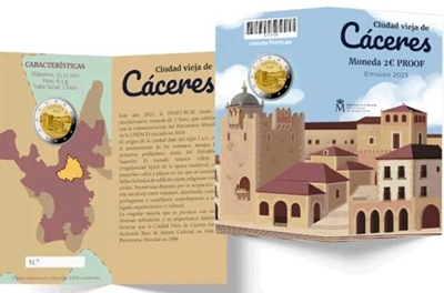 Foto de 2023 ESPAÑA 2 EUROS PROOF CIUDAD VIEJA CACERES