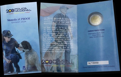 Foto de 2024 CARTERA 2 EUROS PROOF POLICIA