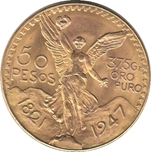 Foto de 1947 MEXICO 50 PESOS ORO