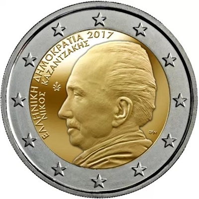 Foto de 2017 GRECIA 2 EUROS NIKOS KAZANTZAKIS