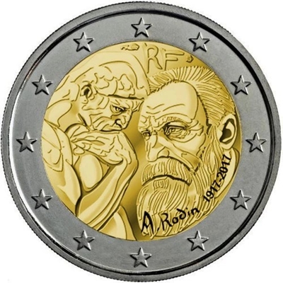 Foto de 2017 FRANCIA 2 EUROS A.RODIN