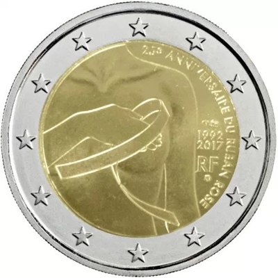 Foto de 2017 FRANCIA 2 EUROS CANCER de MAMA