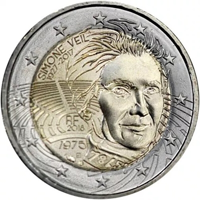 Foto de 2018 FRANCIA 2 EUROS SIMONE VEIL
