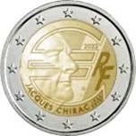 Foto de 2022 FRANCIA 2 EUROS JACQUES CHIRAC