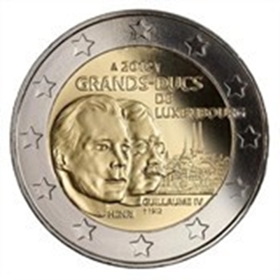Foto de 2012 LUXEMBURGO 2 EUROS HENRI y GUILLERMO IV