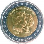 Foto de 2005 LUXEMBURGO 2 EUROS DUQUES HENRI Y ADOLPHE