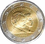 Foto de 2006 LUXEMBURGO 2 EUROS DUQUES HENRY y GUILLAUME