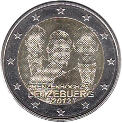 Foto de 2012 LUXEMBURGO 2 EUROS BODA PRINCIPE