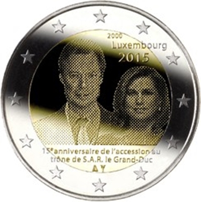 Foto de 2015 LUXEMBURGO 2 EUROS ASCENSION TRONO