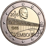 Foto de 2016 LUXEMBURGO 2 EUROS PUENTE CARLOTA