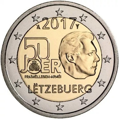 Foto de 2017 LUXEMBURGO 2 EUROS SERVICIO MILITAR