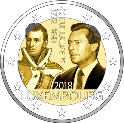 Foto de 2018 LUXEMBURGO 2 EUROS DUQUE GUILLERMO I