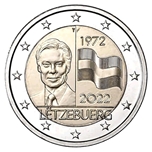 Foto de 2022 LUXEMBURGO 2 EUROS BANDERA NACIONAL