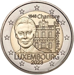 Foto de 2023 LUXEMBURGO 2 EUROS CAMARA DIPUTADOS y 1era CONSTITUCION