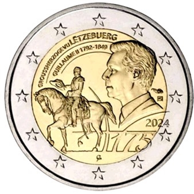 Foto de 2024 LUXEMBURGO 2 EUROS GRAN DUQUE GULLERMO II