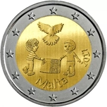 Foto de 2017 MALTA 2 EUROS AMOR - PAZ