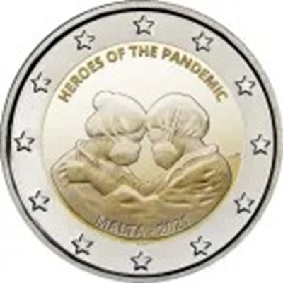 Foto de 2021 MALTA 2 EUROS HEROES DE LA PANDEMIA