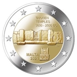 Foto de 2021 MALTA 2 EUROS TEMPLOS TARXIEN