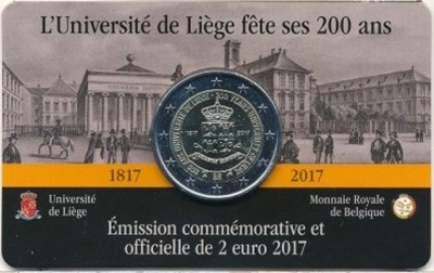 Foto de 2017 BELGICA 2 EUROS UNIVERSIDAD LIEJA
