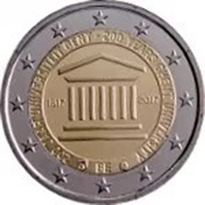 Foto de 2017 BELGICA 2 EUROS UNIVERSIDAD de GANTE