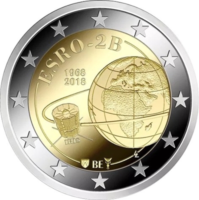Foto de 2018 BELGICA 2 EUROS SATELITE ESRO-2B