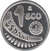 Foto de 1989 ESPAÑA 1 ECU PLATA FDC