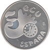 Foto de 1990 ESPAÑA 5 ECU FDC ALFONS.X