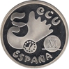 Foto de 1992 ESPAÑA 5 ECU PLATA FDC
