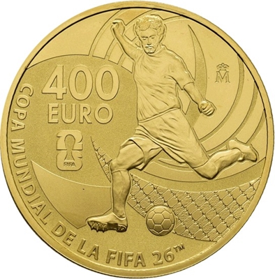 Foto de 2025 400 EUROS-1 Onza COPA MUNDIAL FIFA 2026