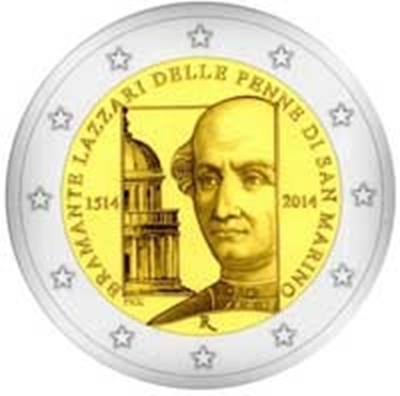 Foto de 2014 SAN MARINO 2 EUROS BRAMANTE