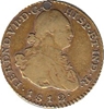 Foto de 1812 FERNANDO VII 1 ESCUDO POPAYAN JF Ensayador INVERTIDO