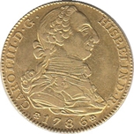 Foto de 1786 CARLOS III 4 ESCUDOS MADRID DV
