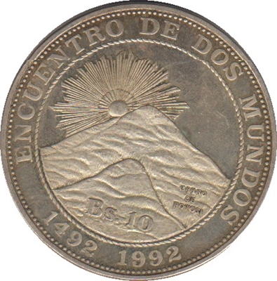 Foto de 1991 BOLIVIA 10 BOLIVIANOS IBEROAMERICANA