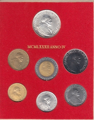 Foto de 1982 VATICANO SET 7p. FDC