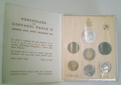 Foto de 1984 VATICANO SET 7 p. FDC
