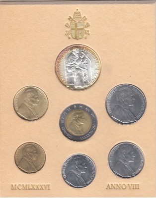 Foto de 1986 VATICANO SET 7 piezas JUAN PABLO II