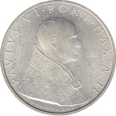 Foto de 1964 VATICANO 500 LIRAS PABLO VI