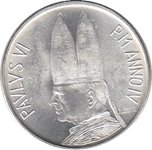 Foto de 1966 VATICANO 500 LIRAS PAPA PABLO VI