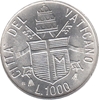 Foto de 1984 VATICANO 1000 LIRAS AÑO PAZ
