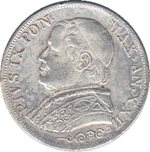 Foto de 1867 VATICANO 1 LIRA PIO IX